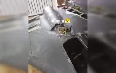 Житель Одесы забрал российский дрон "Шахед" в квартиру (видео)