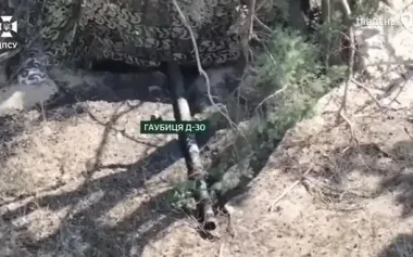 Occupiers buried gun and covered it with branches, but AFU turned it into scrap. VIDEO