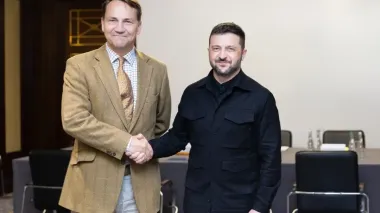 Sikorsky discusses UAVs, defense cooperation with Zelenskyy