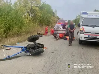 Смертельна ДТП на Одещині: від мотоблоку під час руху відірвався причеп