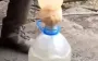 Occupiers have opened sewer, collecting murky liquid to drink and sharing their impressions. VIDEO