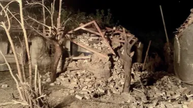 Russian strike on Zaporizhzhia district: houses on fire, power outages recorded – photos