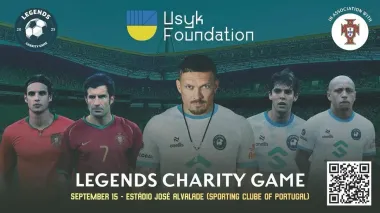 Usyk to play in charity football match of Legends in Lisbon to support URCS