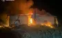 Enemy attacked agricultural enterprise in village of Velykyi Burluk with drones: large-scale fire broke out in warehouse. PHOTOS