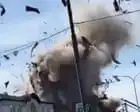 Moment when Russian drone hits educational building in Kharkiv – video