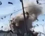 Moment when Russian drone hits educational building in Kharkiv – video
