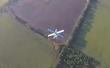 Destruction of enemy Lancet drone by high-speed GRIM-8 FPV drone. VIDEO