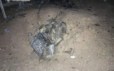 Enemy struck infrastructure facilities in the Kropyvnytskyi district with drones, causing fires. PHOTOS