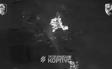 Fighters of 3rd Army Corps used tank to strike Russian occupiers hiding in buildings. VIDEO