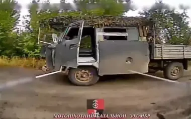 Strikes on logistics: 30th SMB drones destroy enemy vehicles and occupiers’ garage. VIDEO