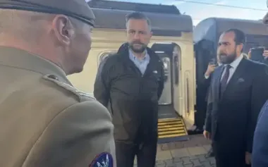 Polish Defence Minister Kosiniak-Kamysz arrives in Kyiv. PHOTOS