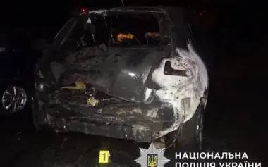 In Kyiv, 33-year-old man burned car that he mistakenly took for his abuser’s vehicle. PHOTOS