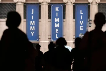 Reactions pour in about ABC's suspension of Jimmy Kimmel's show