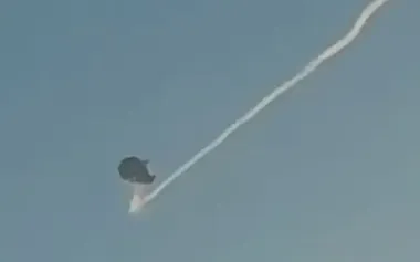 F-16 fighter jet shoots down Russian Shahed-136 kamikaze drone with AIM-9 missile. VIDEO