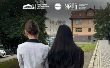 Three Ukrainian teenagers brought back from Russian-occupied territories. PHOTO