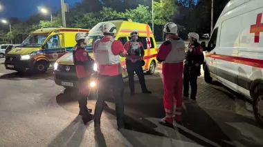 Ukrainian Red Cross Society assisting at Russian strike sites in Ukrainian cities of Dnipro, Mykolaiv
