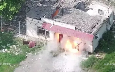 K-2 drones destroyed enemy in "café" and smashed "loaf" with other occupiers: they didn’t make it for coffee. VIDEO
