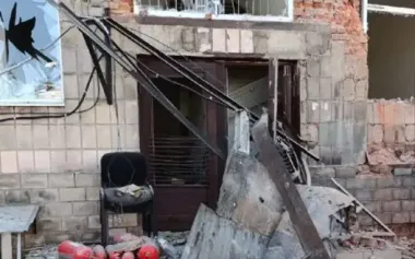 Russian drone attack damages transport infrastructure in Chernihiv