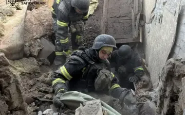 Russian strike on Zaporizhzhia on night of 22 September: three dead, number of victims rises to four. PHOTO