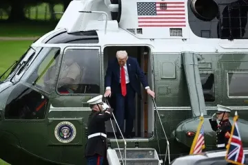 Гелікоптер із Трампом потрапив під лазерну "атаку": подробиці
