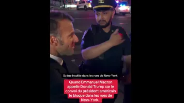 Макрона в Нью-Йорке не пропускала полиция из-за проезда кортежа Трампа