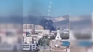Взрывы в Новороссийске: дроны атакуют базу Черноморского флота РФ (видео)