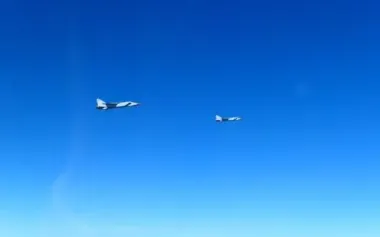 Hungarian Gripen fighter jets intercepted five Russian aircraft over Baltic Sea. PHOTO