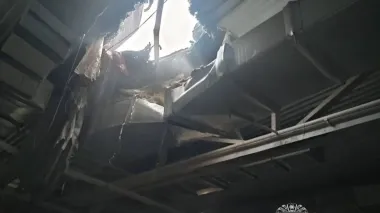 Russian drone hits shop in Kharkiv, injuring three people