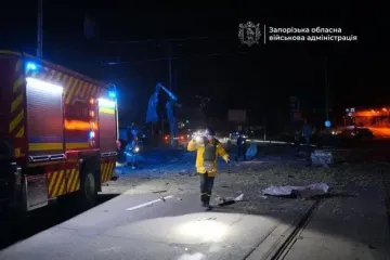 Ночная атака на Запорожье: враг ударил двумя дронами (фото)