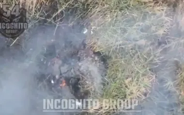 Occupier fled and got entangled in grass — he was eliminated by Ukrainian drone. VIDEO