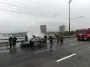 На Північному мосту в Києві спалахнула пожежа (фото)