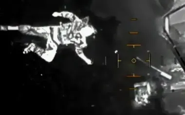 Ukrainian drone destroys Russian Grad multiple rocket launcher cabin, crew eliminated. VIDEO