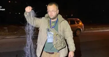 В Краматорске враг испытал дрон на оптоволокне: повреждена машина