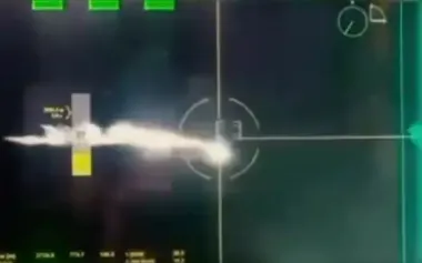 Ukrainian crew of German "Skynex" air defence system destroys Russian "Shahed" strike UAV. VIDEO