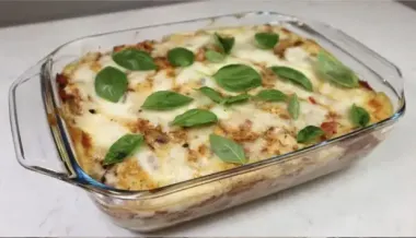 Запеканка из макарон с грибами и соусом бешамель: вкус, согревающий душу, рецепт