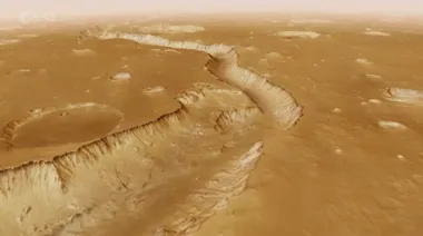 Полет над поверхностью Марса: Mars Express показал место посадки первого в истории зонда (видео)