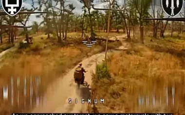 Fleeing on motorcycle - but not getting away: Ukrainian drone belonging to SIGNUM fighters eliminated occupier along with his equipment. VIDEO