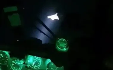 Crew of Mi-8 helicopter destroys Russian "Shahed-136" kamikaze drone. VIDEO