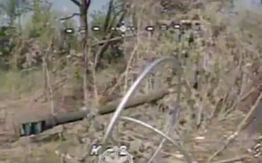 K-2 brigade drones destroy occupiers’ gun. VIDEO