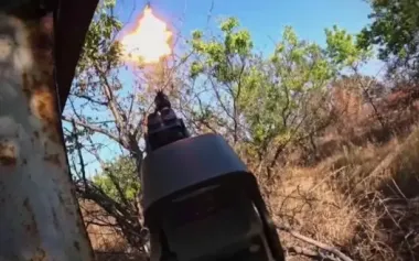 Enemy drone blown to pieces after well-aimed shot by Ukrainian soldier. VIDEO