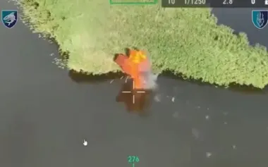 Marines destroyed dozen boats with Russian troops in Kherson region. VIDEO