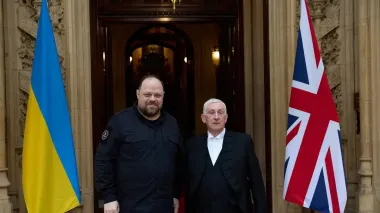 Stefanchuk presents Speaker of House of Commons of British parliament with updated list of Ukraine's defense needs