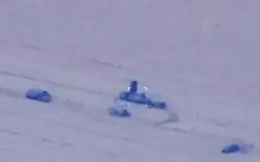 Destruction of enemy S-400 air defence radar station by American GMLRS guided rocket. VIDEO