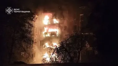 Чернігівщина: нічна атака дронами на Ніжин, є поранений