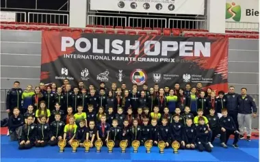 Ukrainian children’s karate team, created on initiative of Vasyl Kostiuk, impressed at the Polish Open 2025