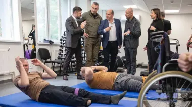Klitschko: 13 veterans undergoing rehabilitation at Kyiv Human Titans prosthetics center