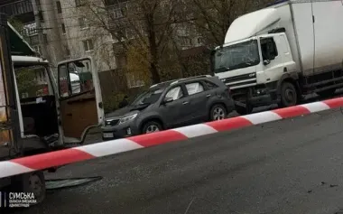Occupiers strike intersection in Sumy: nine injured. PHOTOS