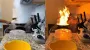 "Мгновенье до катастрофы": хозяйка случайно подожгла кухню во время готовки (видео)