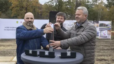 Capsule laid in Vorzel to launch construction of Interaction Center backed by URCS