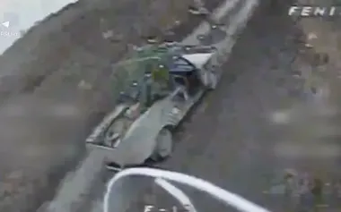 Border guards from "Phoenix" unit destroy tank, "Shtora" EW system, and over 30 occupiers near Kostiantynivka. VIDEO